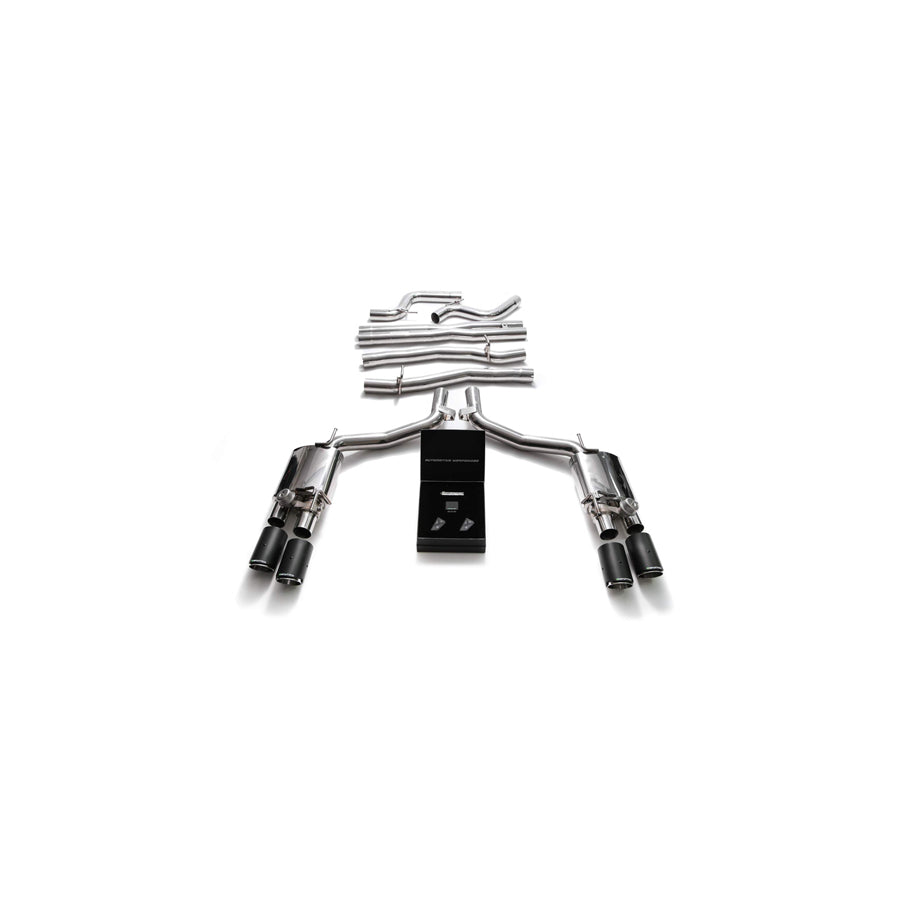 Armytrix MG574-QC38 Valvetronic Exhaust System Maserati Ghibli SQ4 2013-2021 with Quad Carbon Fiber 4" | ML Performance US US Car Parts