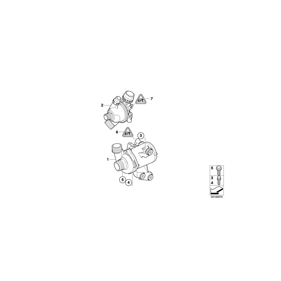 Genuine BMW 11537552403 E92 E91 Thermostat (Inc. 320i, 318i & 116i 2.0) | ML Performance US Car Parts