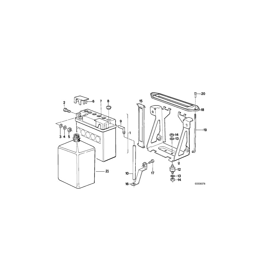 Genuine BMW 61211244432 100 65 Holder (Inc. & R 65 RT) | ML Performance US Car Parts