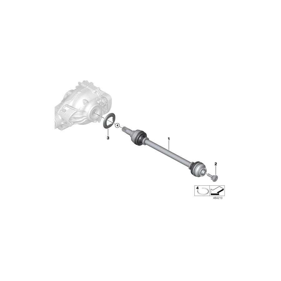 Genuine BMW 31206799717 RR11 RR31 G07 Collar Screw With Spring M16X1,5X90 (Inc. Cullinan Black Badge, X6 30iX & X5 30iX) | ML Performance US Car Parts