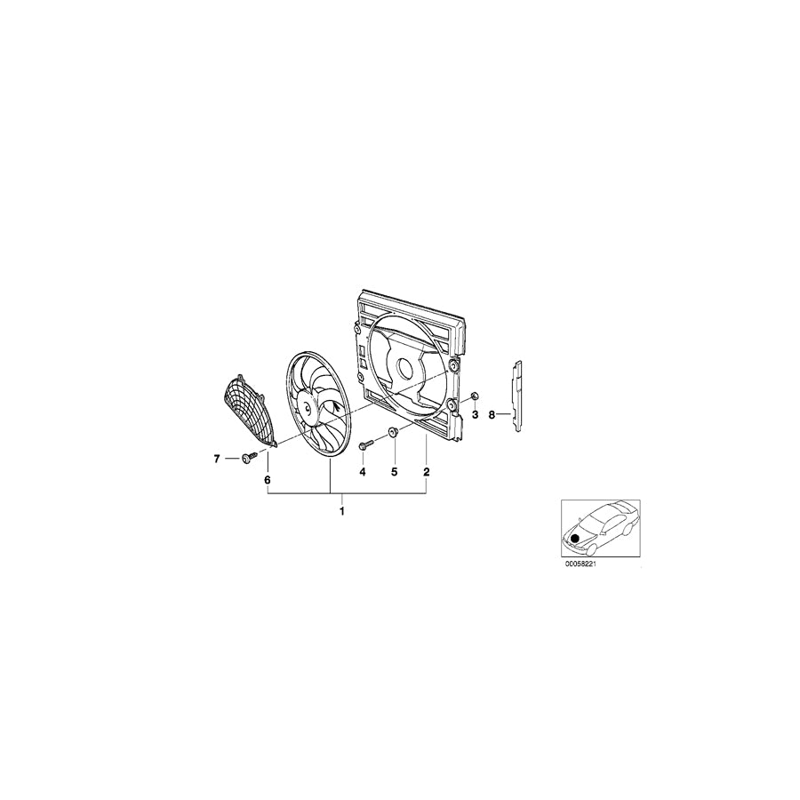 Genuine BMW 64548384057 E52 Left Compression Frame Sealing (Inc. ALPINA V8 & Z8) | ML Performance US Car Parts