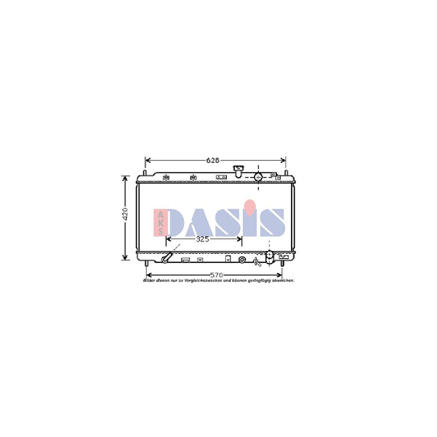 AKS Dasis 100035N Engine Radiator For Honda Integra II Coupe (Dc2, Dc4) | ML Performance US