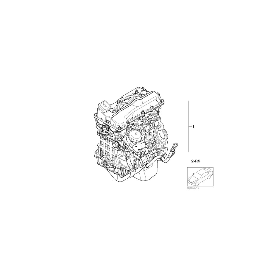 Genuine BMW 11002338060 E91 E87 E90 Exch. Short Engine N46B20BD (Inc. 120i & 320i) | ML Performance US Car Parts