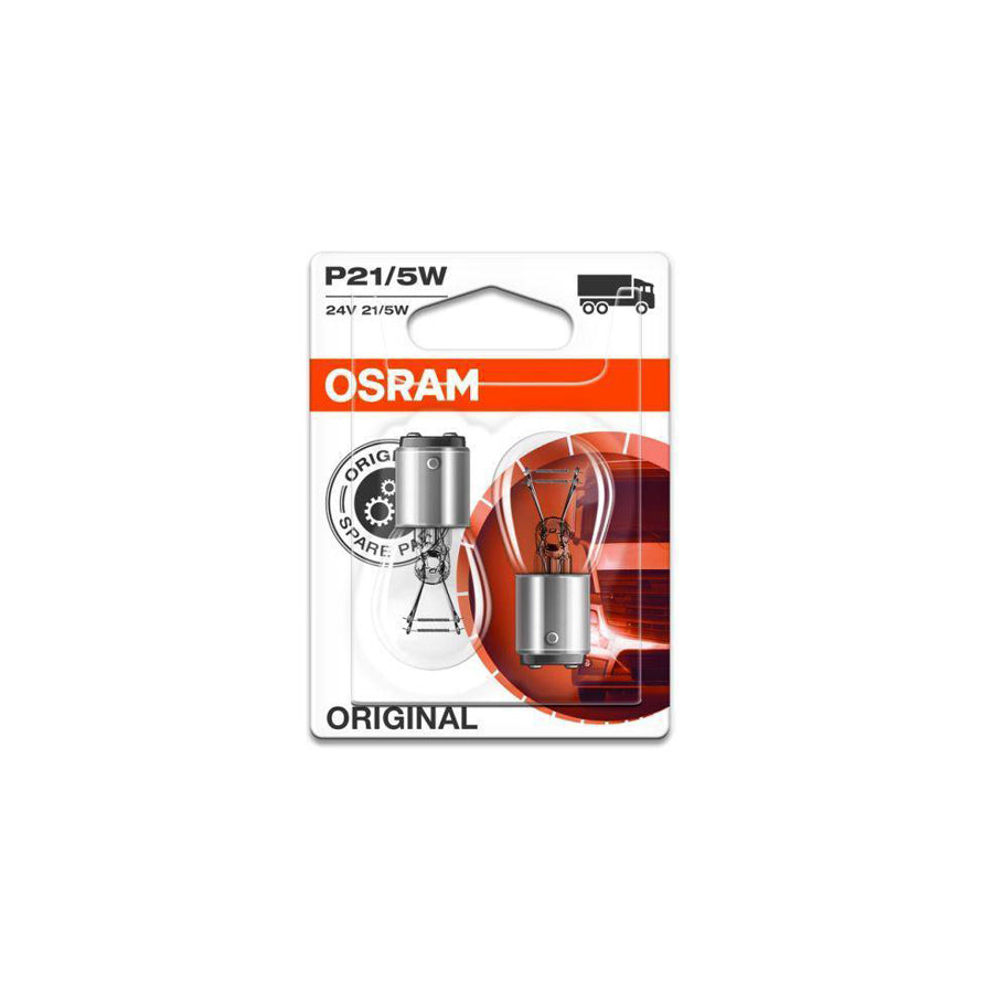 OSRAM P21/5W 24v (294) Commercial Vehicle Rear Auxiliary Bulbs BAY15d  7537-02B