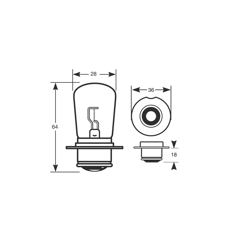 RING R185 12V 48W BPF SC P36s Headlamp ( Axial ) | ML Performance