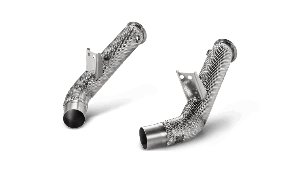 Akrapovic Alfa Romeo Giulia Quadrifoglio Catless Downpipes - ML Performance UK