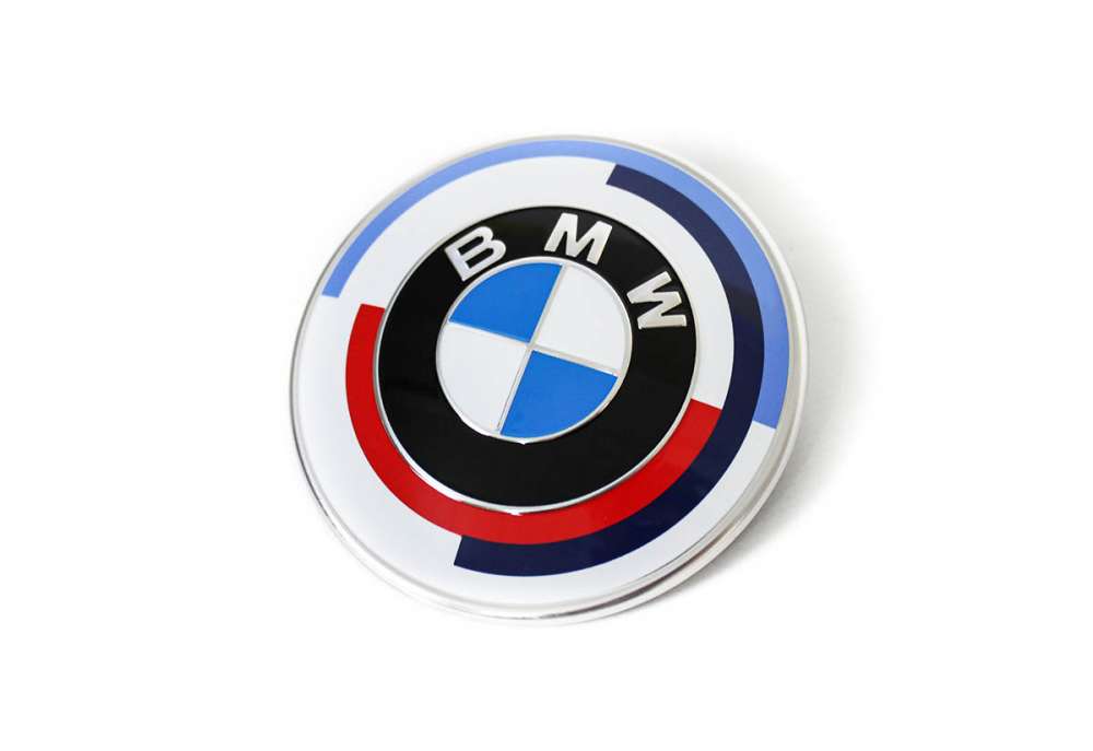 Genuine BMW G11 G12 G07 95mm 50th Anniversary Front Hood Emblem (Inc. 740i, 750dX, X7 40iX & X7 M50iX) - ML Performance UK