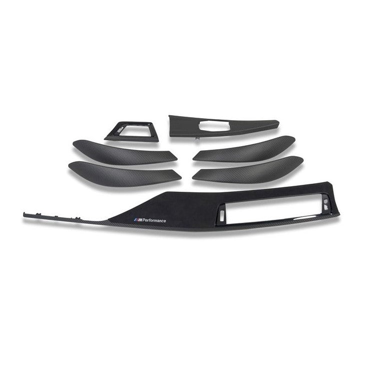Genuine BMW 51952250264 F30 F31 F34 F36 M Performance Carbon & Alcantara Interior Trim Covers - RHD (Inc. 330i, 335i, 340i & 440i)