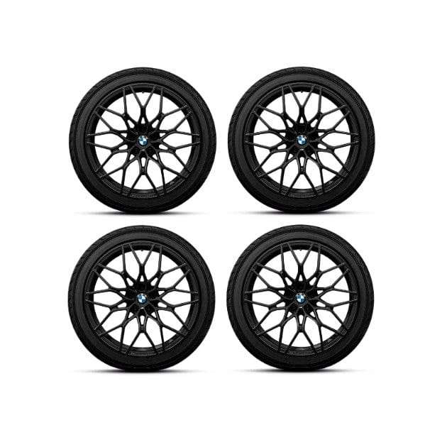 Genuine BMW G80 G82 M Performance Forged Cross-spoke 1000M Matte Black 20"/21" Wheels with Summer Tyres (M3, M3 Competition, M4 & M4 Competition) - ML Performance UK