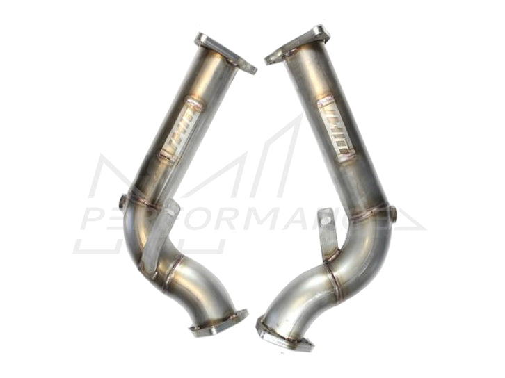 JHM Audi B8 B8.5 3.0T 2.5" Stainless Steel Race Test Pipes (Inc. S4, S5, Q5 & SQ5) - ML Performance UK