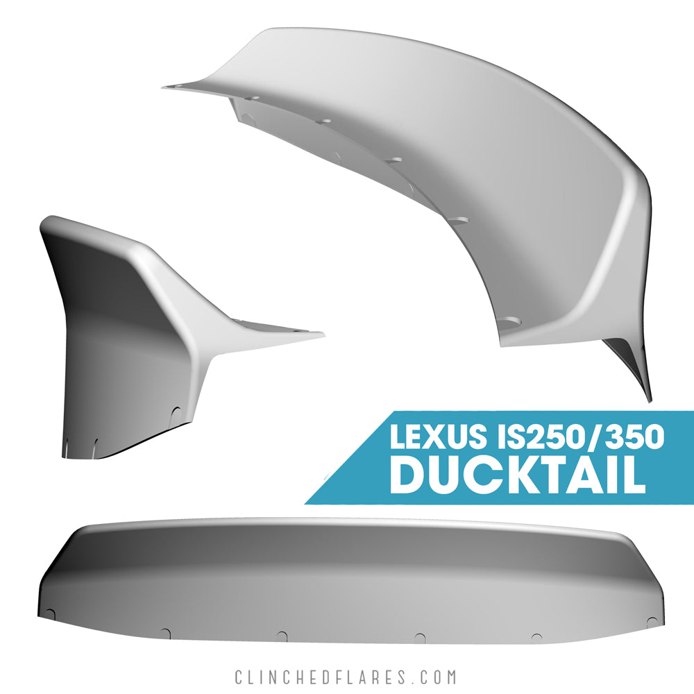 Clinched Lexus IS250/350 Ducktail Spoiler | ML Performance US Car Parts