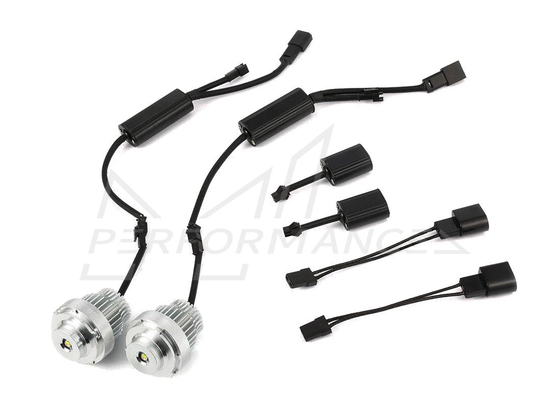 Owl BMW E60 E61 LCI White LED Halo Angel Eyes with Halogen Headlights