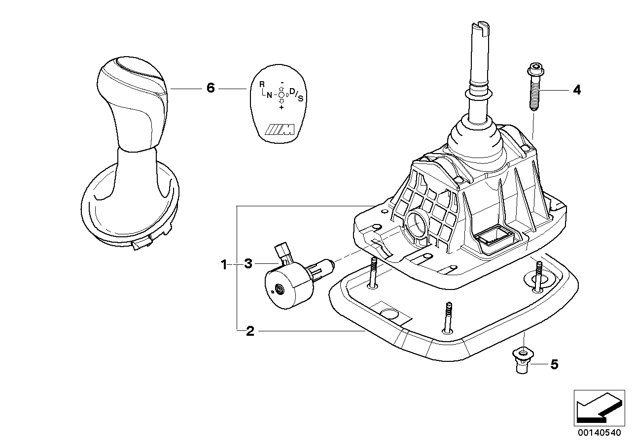 Genuine BMW 25122283851 E60 E61 E64 Gear Shifting Steptronic, Smg (Inc. M5 & M6) | ML Performance US US Car Parts