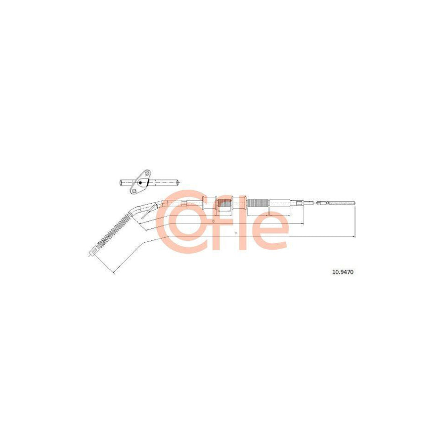 Cofle 10.9470 Hand Brake Cable Suitable For Mercedes-Benz G-Class Off-Road (W461)