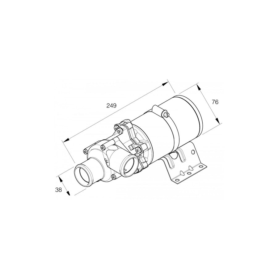 Eberspacher Flowtronic 5000 S 25 1818 30 00 00 Water Pump, Parking Heater | ML Performance US Car Parts