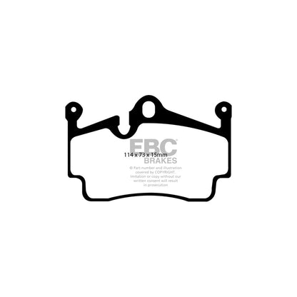EBC DP81920RPX Porsche RP-X Full Race Rear Brake Pads - Brembo Caliper 2 | ML Performance US Car Parts