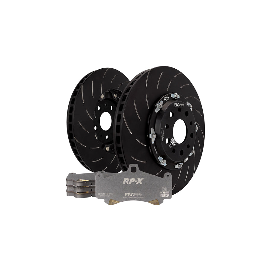 EBC P2DK039RPX Porsche Front Kit RPX Full Race Pads & 2-Piece Fully-Floating Discs - Brembo Caliper 1 | ML Performance US Car Parts