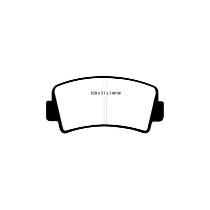 EBC P2DK044RPX Porsche 911 Rear Kit RPX Full Race Pads & 2-Piece Fully-Floating Discs - Brembo Caliper 2 | ML Performance US Car Parts