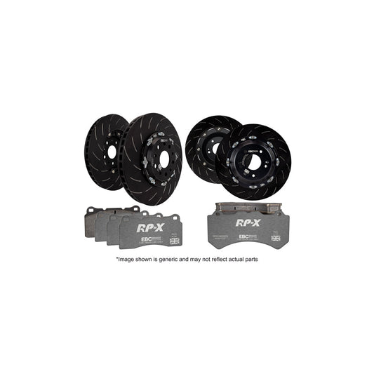 EBC P2DK046RPX Porsche 911 Full Vehicle Kit RPX Full Race Pads & 2-Piece Fully-Floating Discs - Brembo Caliper 1 | ML Performance US Car Parts