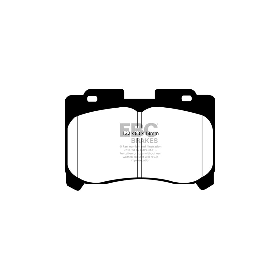 EBC PD13KF661 Toyota Supra Yellowstuff Front Brake Pad & GD Disc Kit 2 | ML Performance US Car Parts