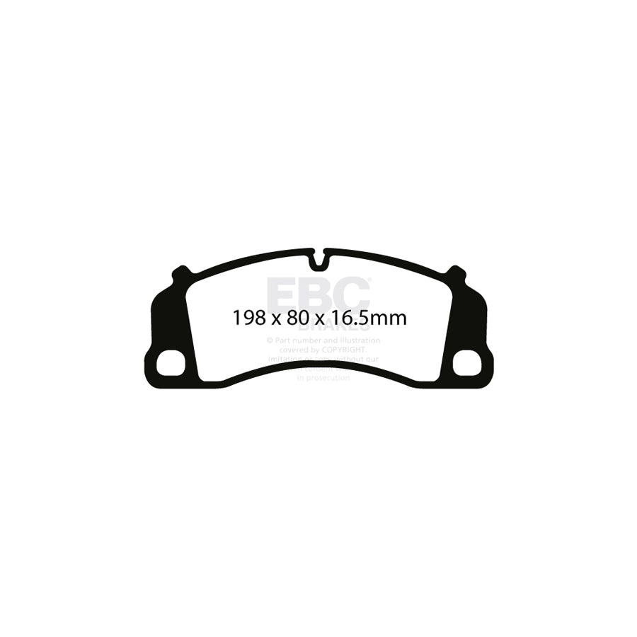 EBC DP82206RPX Porsche RP-X Full Race Front Brake Pads - Brembo Caliper 2 | ML Performance US Car Parts