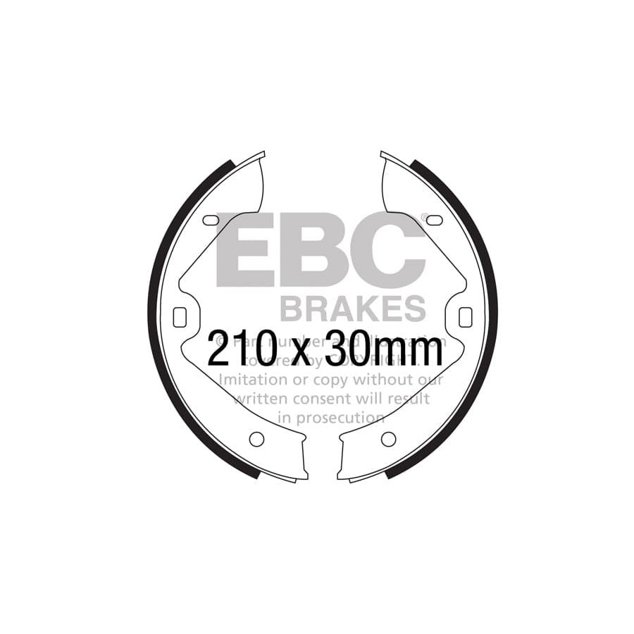 EBC 6701 Porsche VW Cayenne Rear Brake Shoes 1 | ML Performance US Car Parts