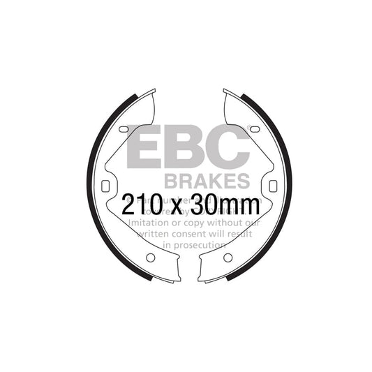 EBC 6701 Porsche VW Cayenne Rear Brake Shoes 1 | ML Performance US Car Parts