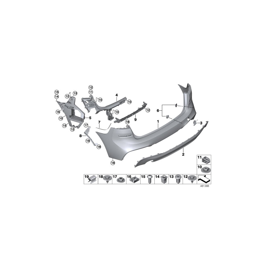 Genuine BMW 51128059403 F46 F46 Support -M- (Inc. 216d, 218d & 218dX) | ML Performance US Car Parts