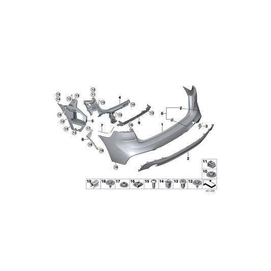 Genuine BMW 51128059403 F46 F46 Support -M- (Inc. 216d, 218d & 218dX) | ML Performance US Car Parts