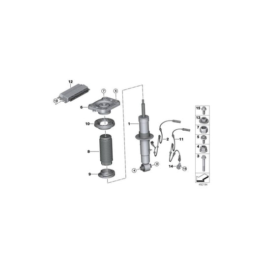 Genuine BMW 33536881529 G05 G06 Spring Pad Upper (Inc. X5 50iX, X5 40i & X6 40iX) | ML Performance US Car Parts