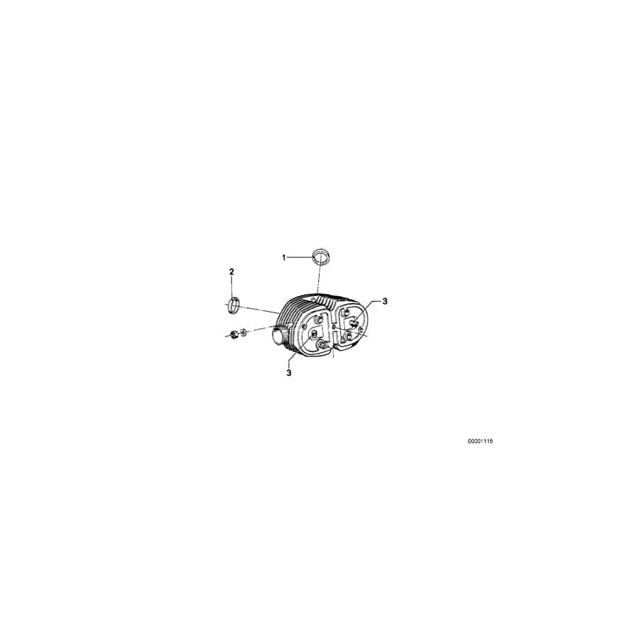 Genuine BMW 11121337525 Valve Seat Ring Intake +0,2 (Inc. R 65 RT, R65 & R65LS) | ML Performance US Car Parts