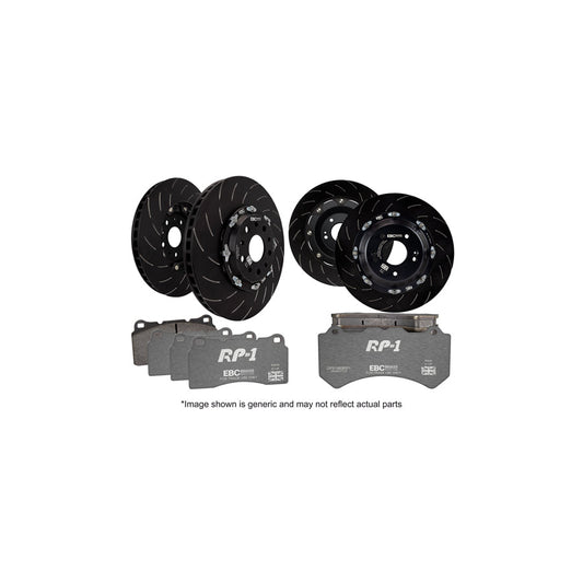 EBC P2DK046RP1 Porsche 911 Full Vehicle Kit RP1 Full Race Pads & 2-Piece Fully-Floating Discs - Brembo Caliper 1 | ML Performance US Car Parts