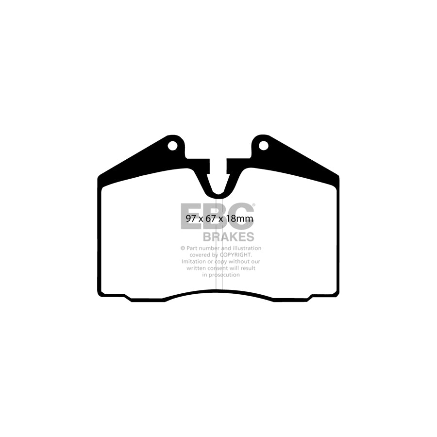 EBC DP9612 Ferrari Lamborghini Maserati Porsche Orangestuff Front/Rear Brake Pads - Brembo/ATE Caliper 2 | ML Performance US Car Parts