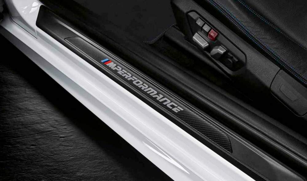 Genuine BMW 51472457829 F22 F23 F21 Door Sill (1 Pc.) Carbon ///M Performance - Original  (Inc. 225d, M2 Competition & M240iX) | ML Performance US Car Parts