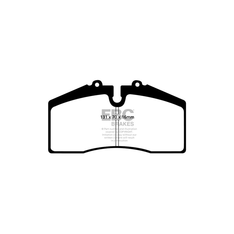 EBC PD12KF042 Audi Porsche Redstuff Front Brake Pad & GD Disc Kit - Brembo Caliper (Inc. RS2 & 968) 2 | ML Performance US Car Parts