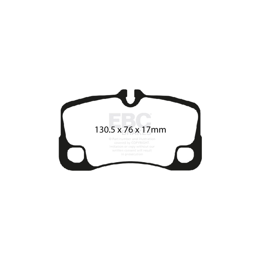 EBC DP81930RP1 Porsche 911 (997) RP-1 Full Race Rear Brake Pads - Brembo Caliper 2 | ML Performance US Car Parts