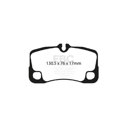 EBC DP81930RP1 Porsche 911 (997) RP-1 Full Race Rear Brake Pads - Brembo Caliper 2 | ML Performance US Car Parts