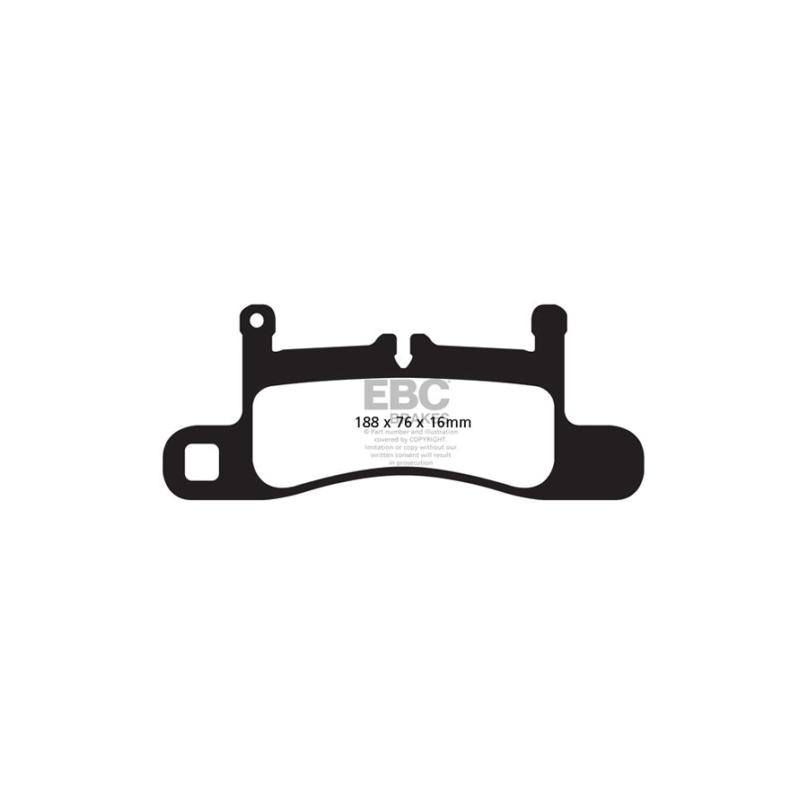 EBC DP82098RP1 Porsche RP-1 Full Race Rear Brake Pads - Brembo Caliper 2 | ML Performance US Car Parts