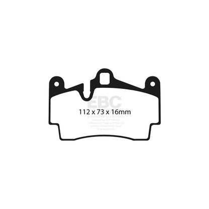 EBC PD04KR216 Porsche Cayenne (9PA) Bluestuff Rear Brake Pad & Plain Disc Kit - Brembo Caliper 2 | ML Performance US Car Parts