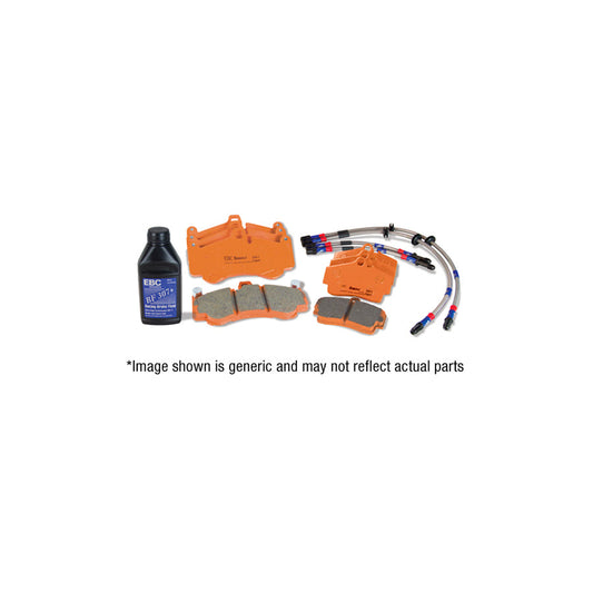 EBC PLK1573R Lamborghini Murcielago Orangestuff Pads and Brake Line Track Pack - Brembo Caliper 1 | ML Performance US Car Parts