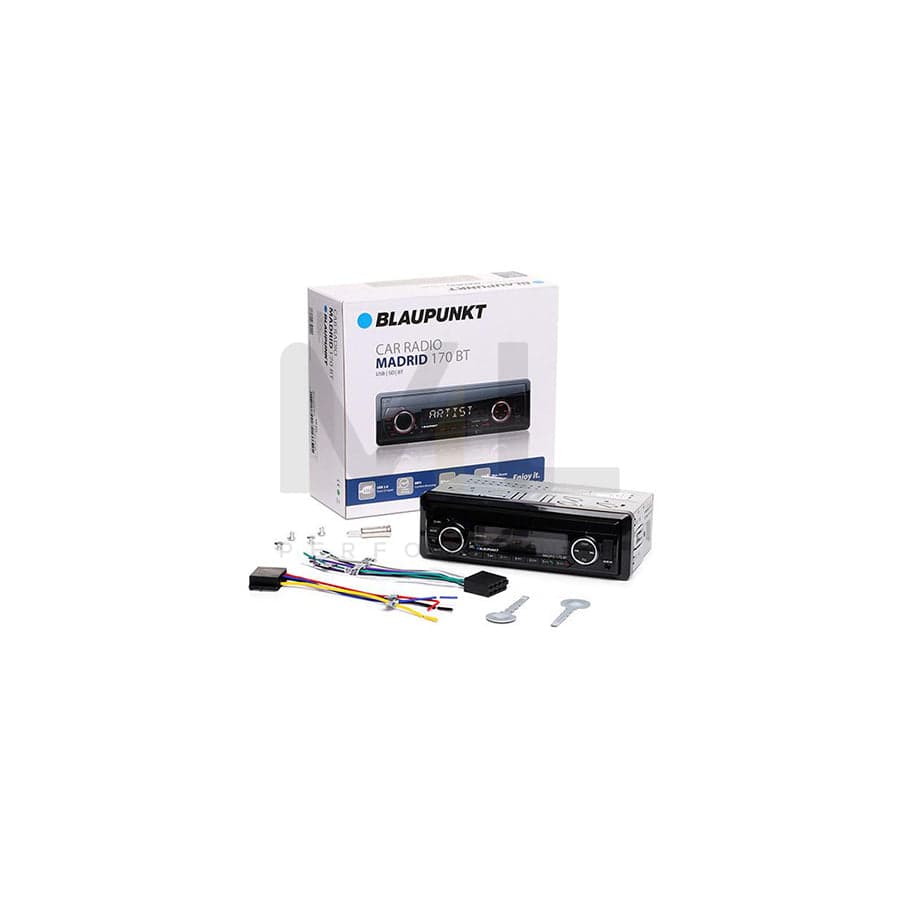 BLAUPUNKT MADRID 170 BT 2 001 017 123 472 Car stereo 1 DIN, 10,5 - 14,4V, MP3, WMA | ML Performance Car Parts