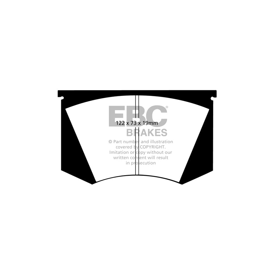 EBC DP3223C Ferrari Lamborghini Maserati Panther Redstuff Front Brake Pads - Girling/TRW/Girling Caliper 2 | ML Performance US Car Parts