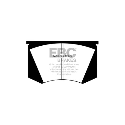 EBC DP3223C Ferrari Lamborghini Maserati Panther Redstuff Front Brake Pads - Girling/TRW/Girling Caliper 2 | ML Performance US Car Parts