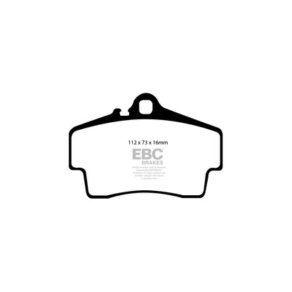 EBC PD05KR105 Porsche Orangestuff Rear Brake Pad & Plain Disc Kit - Brembo Caliper (Inc. Boxster 987 & Cayman 987) 2 | ML Performance US Car Parts