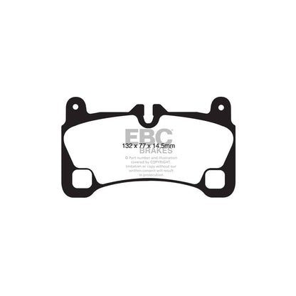 EBC PD04KR363 Audi Porsche VW Bluestuff Rear Brake Pad & Plain Disc Kit - Brembo Caliper (Inc. Q7, Cayenne, Touareg) 2 | ML Performance US Car Parts