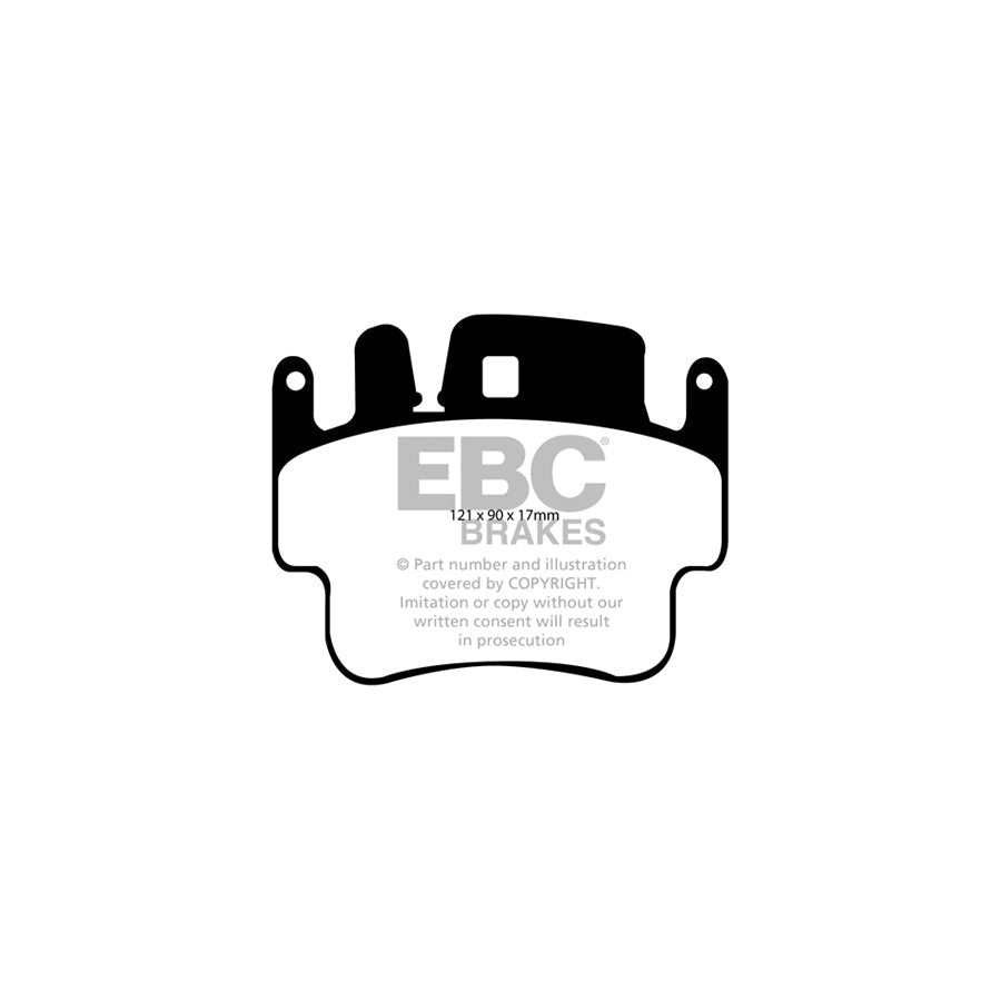 EBC PD05KR225 Porsche 911 Orangestuff Rear Brake Pad & Plain Disc Kit - Brembo Caliper 2 | ML Performance US Car Parts