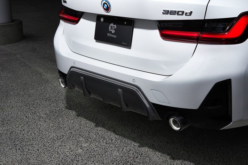 3D Design G20 3-Series LCI M-Sport Carbon Rear Diffuser - 2-Tip