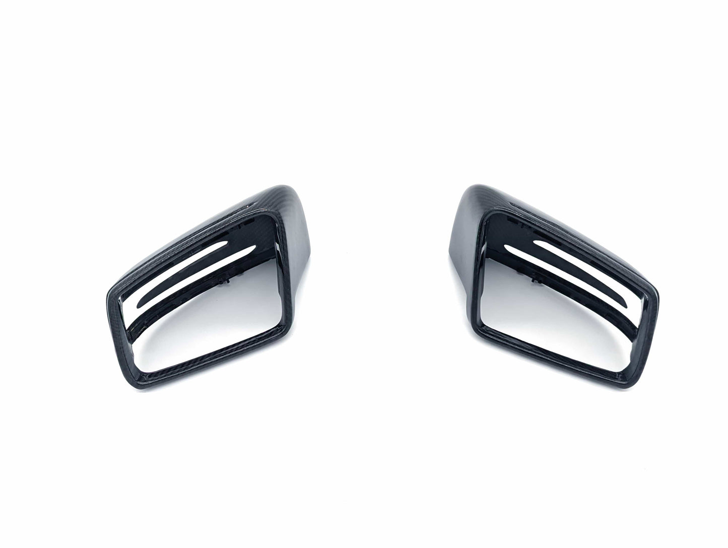 Basic Carbon Mercedes-Benz W204 W207 W221 Dry Carbon Fibre Mirror Covers (Inc. A200, C220, GLK300 & S550)