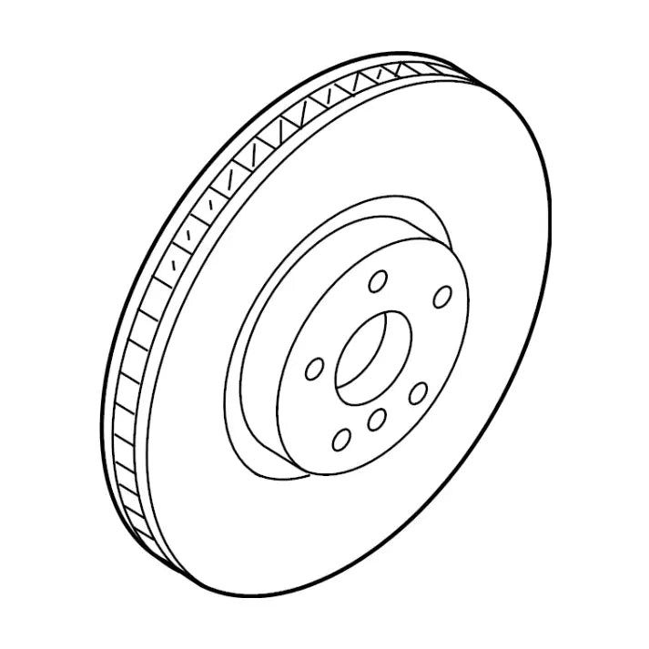 Genuine BMW 34106894384 Brake Disc, Lightweight, Ventilated, Right