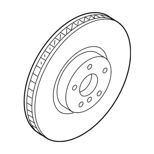 Genuine BMW 34106894384 Brake Disc, Lightweight, Ventilated, Right